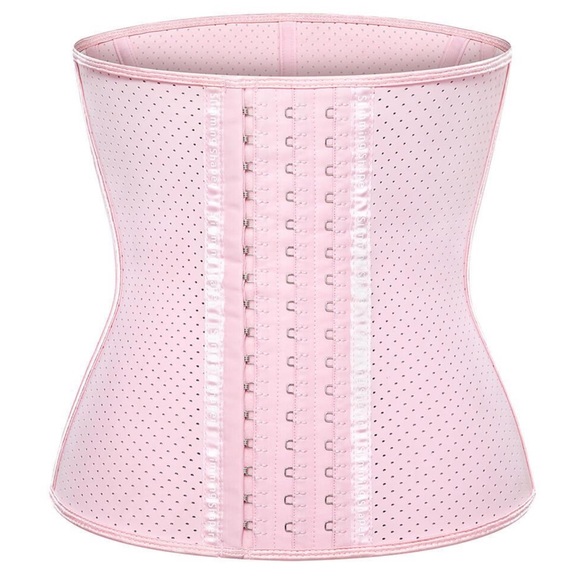 (S)💎BABY PINK WAIST TRAINER CINCHER BREATHABLE - Picture 2 of 15